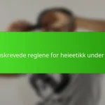 De uskrevede reglene for heieetikk under spill