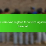 De uskrevne reglene for å feire lagseire i baseball