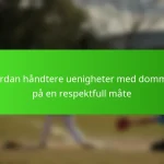 Hvordan håndtere uenigheter med dommere på en respektfull måte