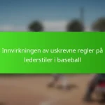 Innvirkningen av uskrevne regler på lederstiler i baseball