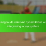 Navigere de uskrevne dynamikkene ved integrering av nye spillere