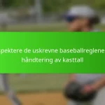 Respektere de uskrevne baseballreglene for håndtering av kasttall