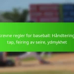 Uskrevne regler for baseball: Håndtering av tap, feiring av seire, ydmykhet